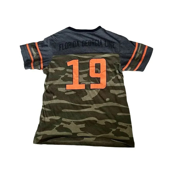Florida Georgia Line Camouflage Jersey Shirt 2019 Camo Tour Tee Country XL - Picture 3 of 3
